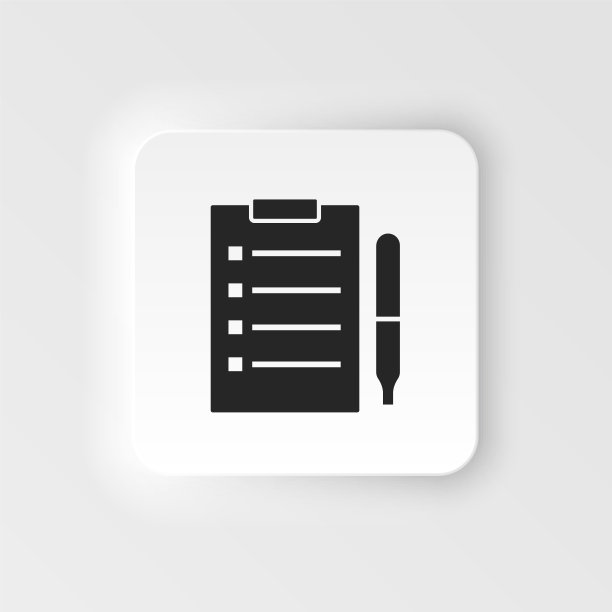 剪贴板、生物学、钢笔。生物工程neuorphic风格矢量图标。生物技术促进健康和研究分子生物学、生物医学和分子工程图片下载