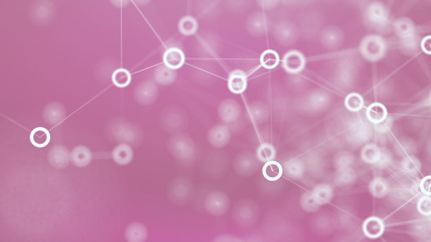 抽象的几何背景和连接点和线图片下载