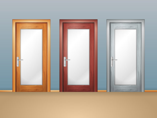 紧闭的木门图片下载