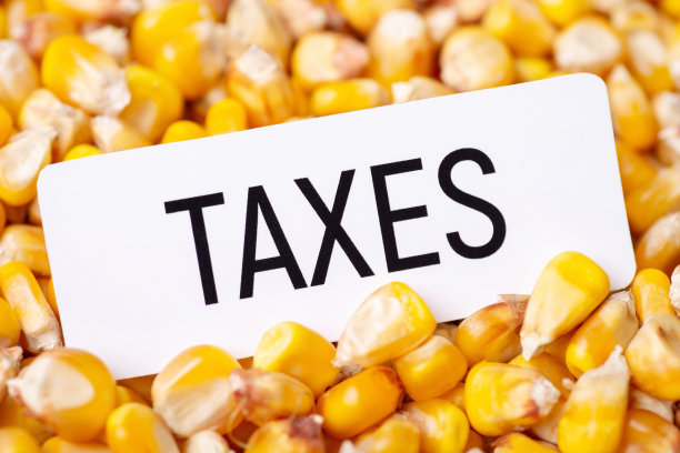 写有玉米税的纸图片下载