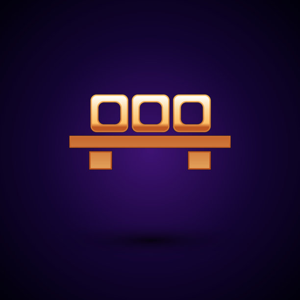 金色寿司上的切割板图标孤立在黑暗图片下载