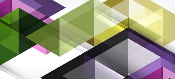 彩色重复三角形现代几何图片下载