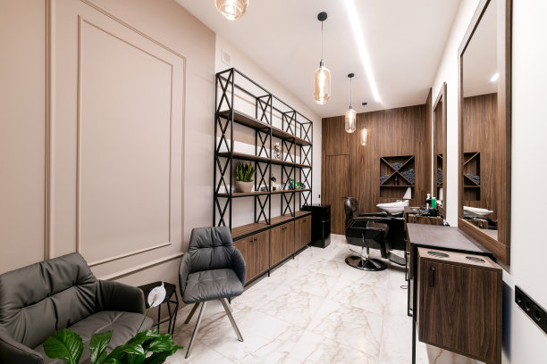 新的时尚空白清洁理发师图片下载