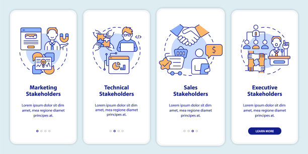 利益相关者类型上登移动应用程序屏幕图片下载