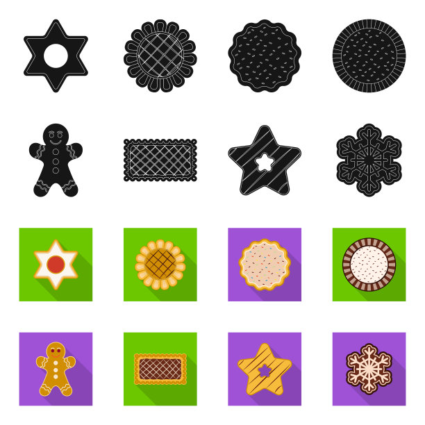 设计饼干和烘焙标志套图片下载