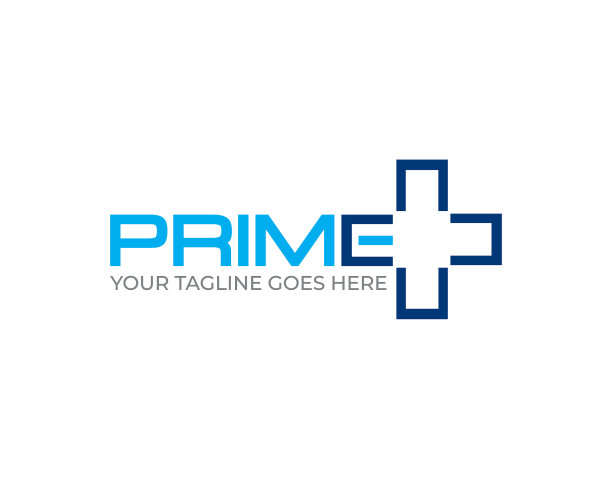 简单扁平的风格象征prime health字样图片下载