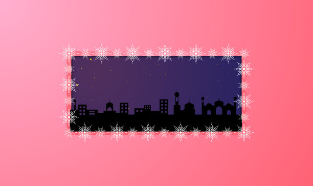 斋月主题设计，剪纸风格，加上月亮，清真寺和星星，适用于斋月主题背景，贺卡，网页，封面，模板，卡片等。图片下载