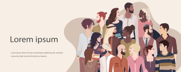 来自多元文化的男女群体。种族平等和反种族主义的概念。多样性的人。多元文化和多种族社会。混血。赋权。团队图片下载