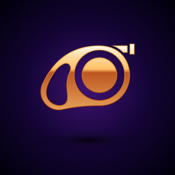 黄金伸缩绳与钩带图标图片下载