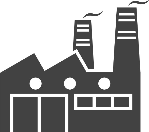 工厂图形黑色图标图片下载
