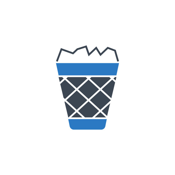 垃圾桶相关的字形图标图片下载