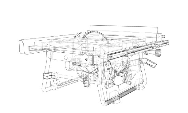 木工用轮廓台锯图片下载