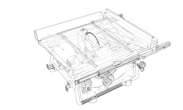 木工用轮廓台锯图片下载