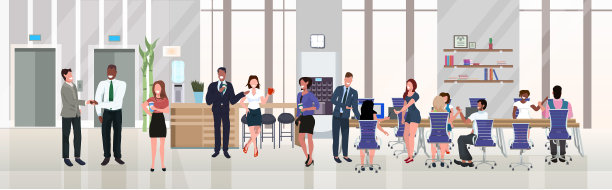 商人们成功的团队合作图片下载