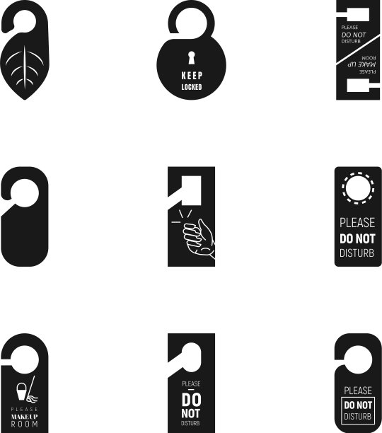 门挂图标设置风格简单图片下载