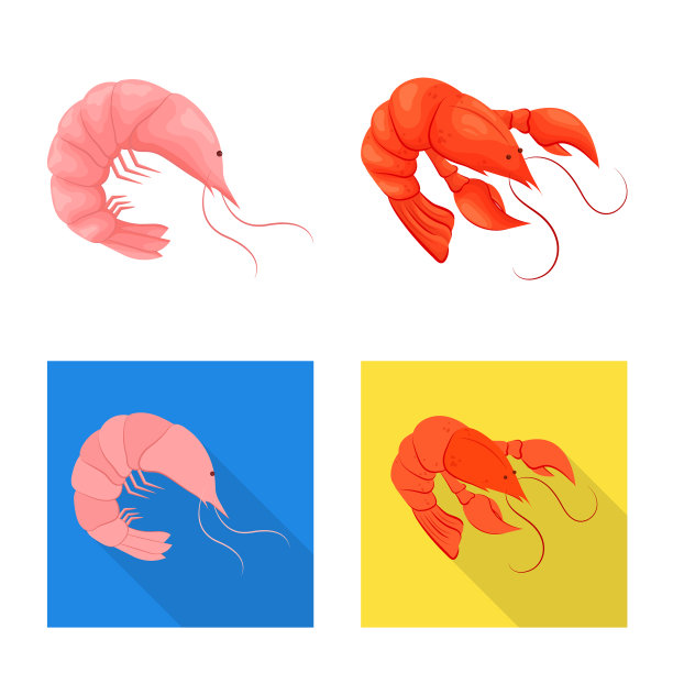 设计开胃菜和海洋标志套装图片下载