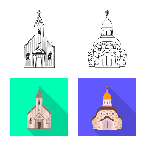 设计邪教和寺庙图标集邪教图片下载
