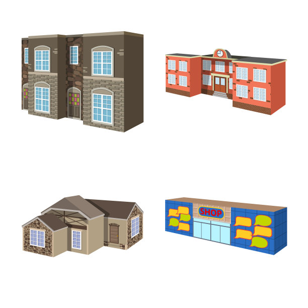 建筑和家的象征图片下载