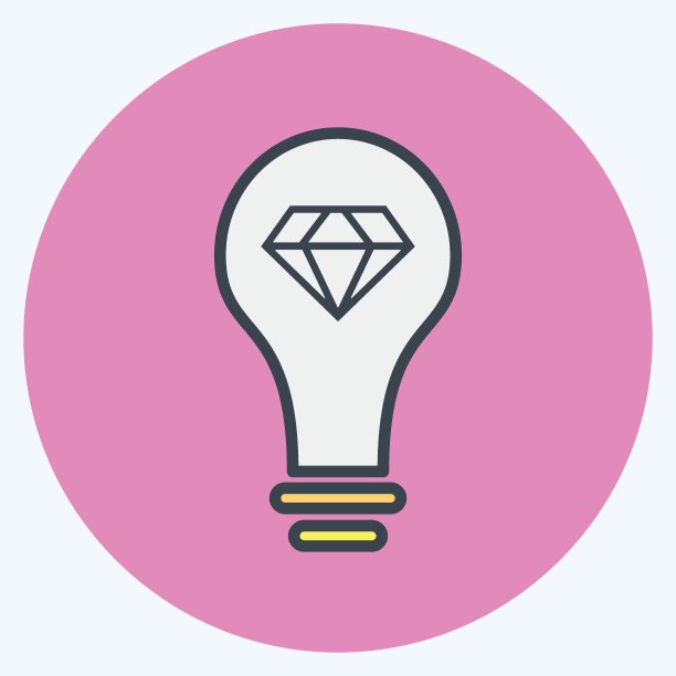 图标的想法。适合教育标志。颜色风格交配。简单的设计可编辑。设计模板向量。简单的符号说明图片下载