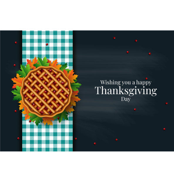 感恩节晚餐背景与火鸡和图片下载