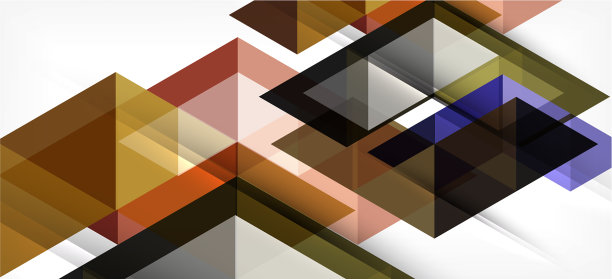 彩色重复三角形现代几何图片下载