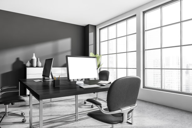 商务室内设有pc桌面、桌面、全景窗口和模型展示图片下载