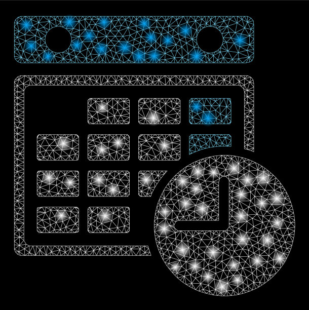 明亮的网状网时间表带亮点图片下载