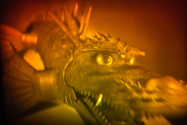 彩龙照片的抽象错觉艺术图片下载