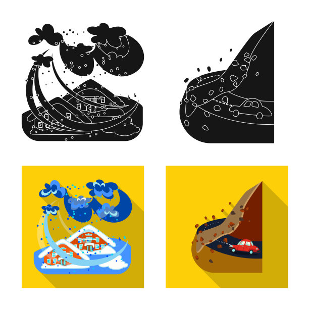 孤立物体天气和遇险标志图片下载