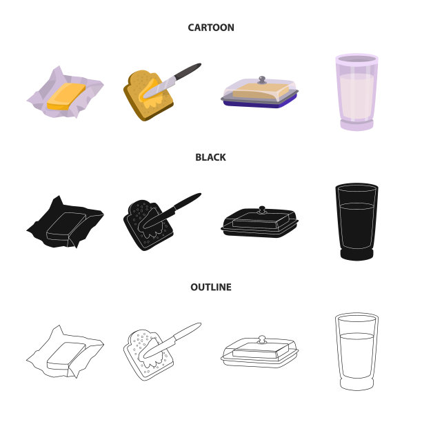 奶油和产品标志图片下载