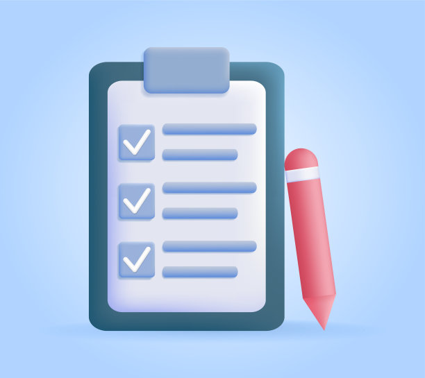 检查表和笔图片下载