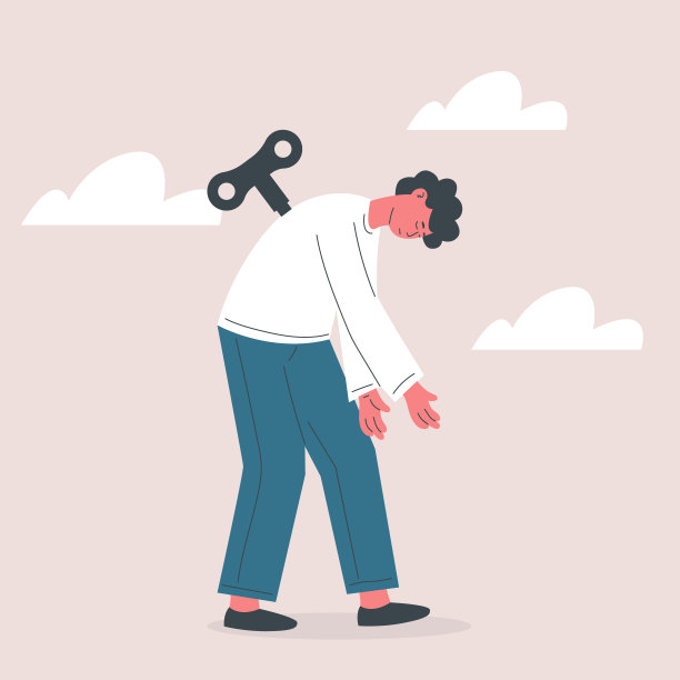 带着钥匙的疲倦的人没电了图片下载