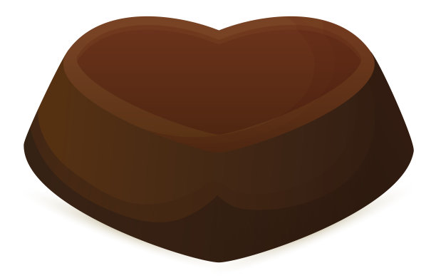 美味的心形巧克力糖果的观点图片下载