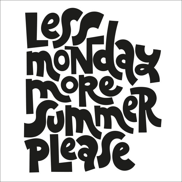 关于假期的手绘报价图片下载