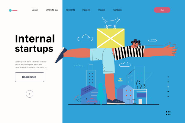 启动插图，网站登陆模板。建立新业务的概念图片下载