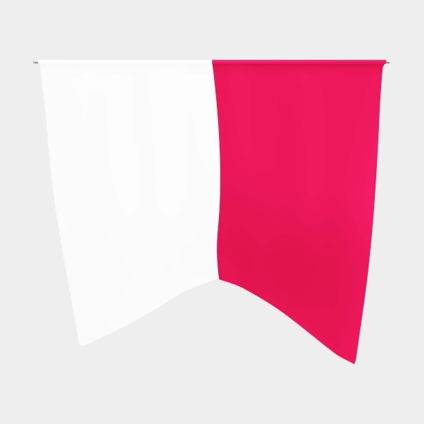 波兰小旗或小旗。波兰国家挥舞挂毯旗、挂毯和国旗。图片下载