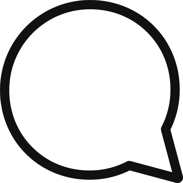 现代风格的语音气泡图标设计图片下载