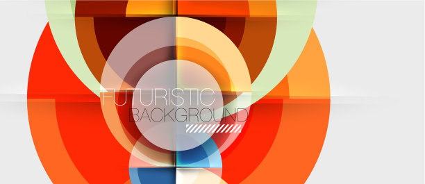 几何设计抽象背景-圆圈图片下载