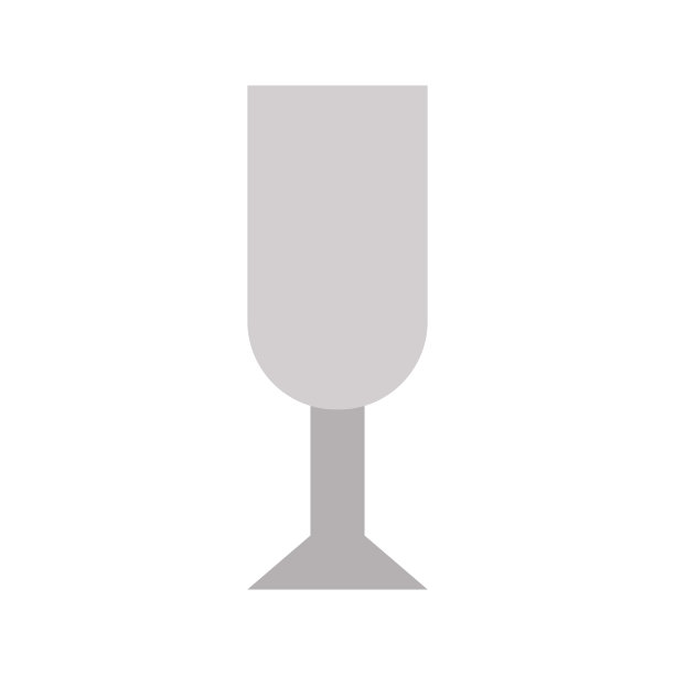 葡萄酒或香槟酒杯餐厅相关扁平素材图片下载