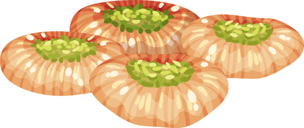 白色的果仁蜜饼图片下载