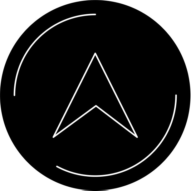 黑色导航图标图片下载