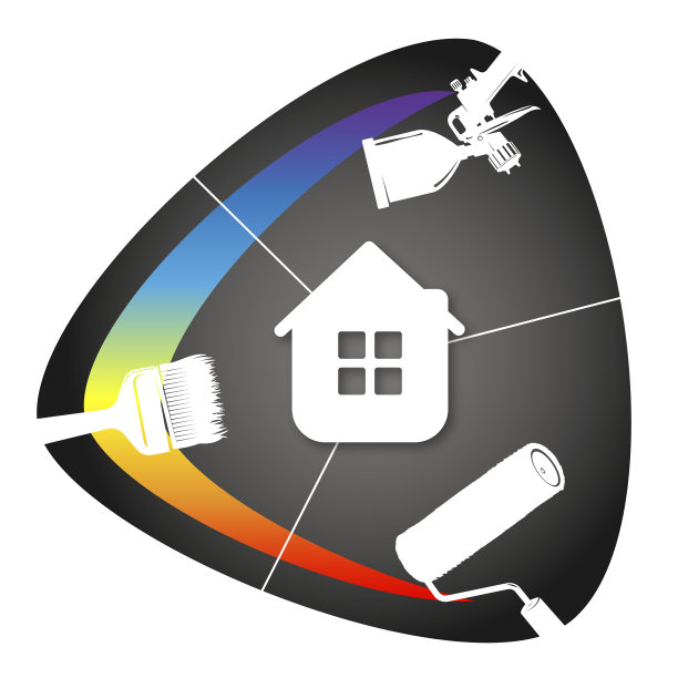 油漆和染色的房子标志图片下载