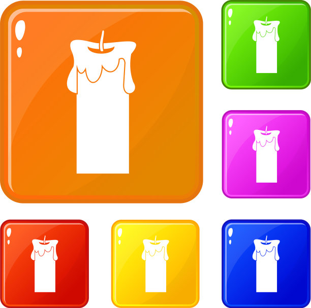 大蜡烛图标设置颜色图片下载