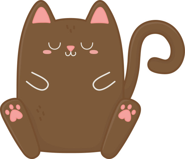 可爱的猫卡通设计图片下载
