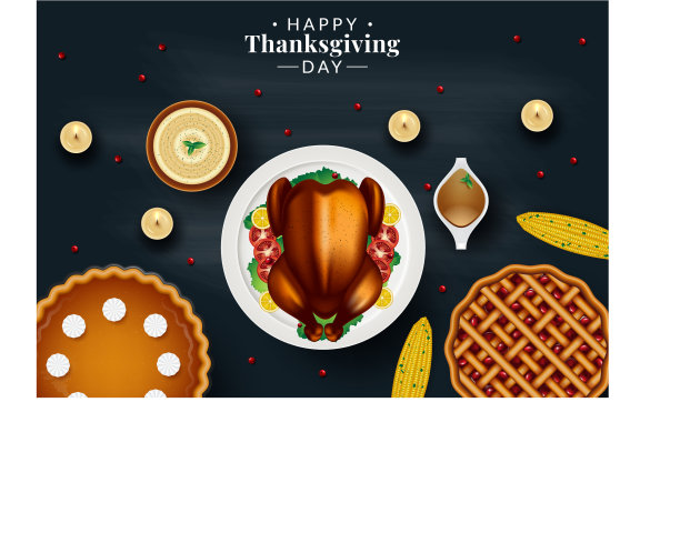 感恩节晚餐邀请设计模板图片下载