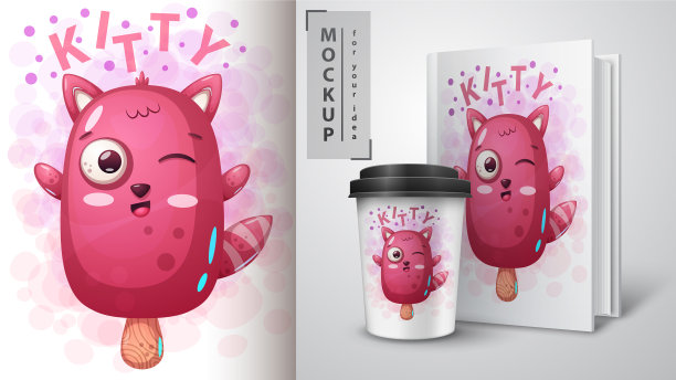 猫咪冰淇淋，你的想法的模型图片下载