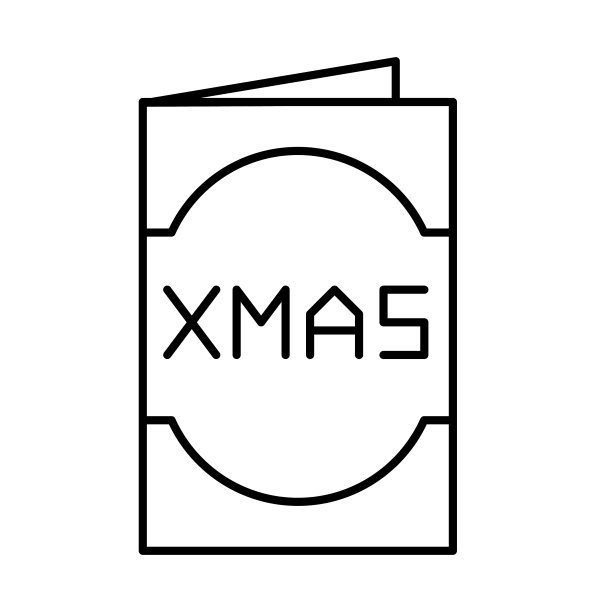 请帖圣诞相关线风格图标图片下载