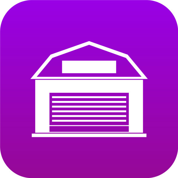 工业建筑图标数字紫色图片下载