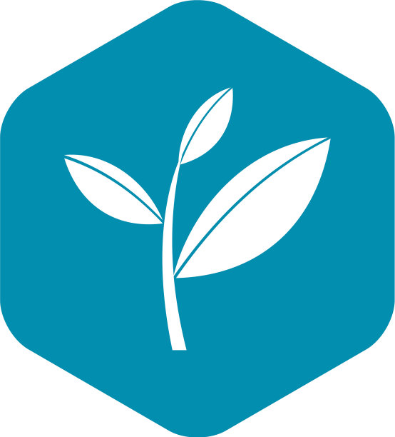 茶叶发芽图标样式简单图片下载