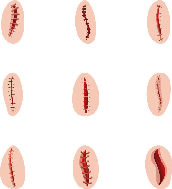 缝合图标集卡通风格图片下载